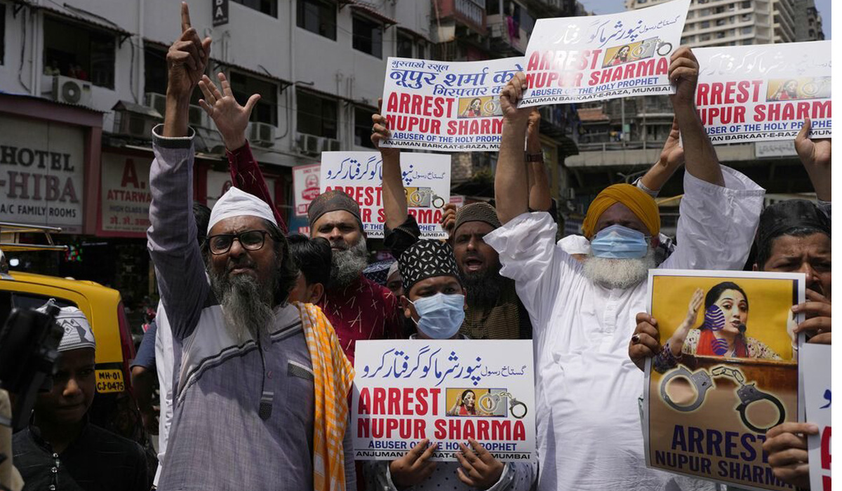 People holding placards